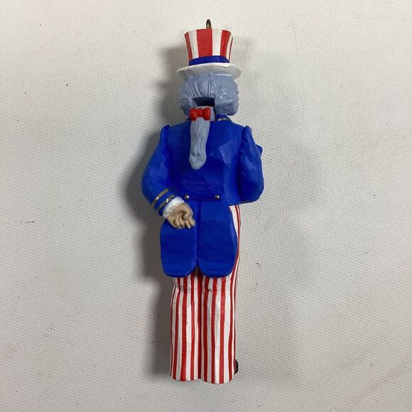 Vintage Hallmark Keepsake 1988 Uncle Sam Nutcracker Ornament 5" In Box - Picture 2 of 4